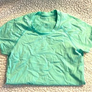 Lululemon Top - Size 4 - Mint Green/Light Grey Strip.